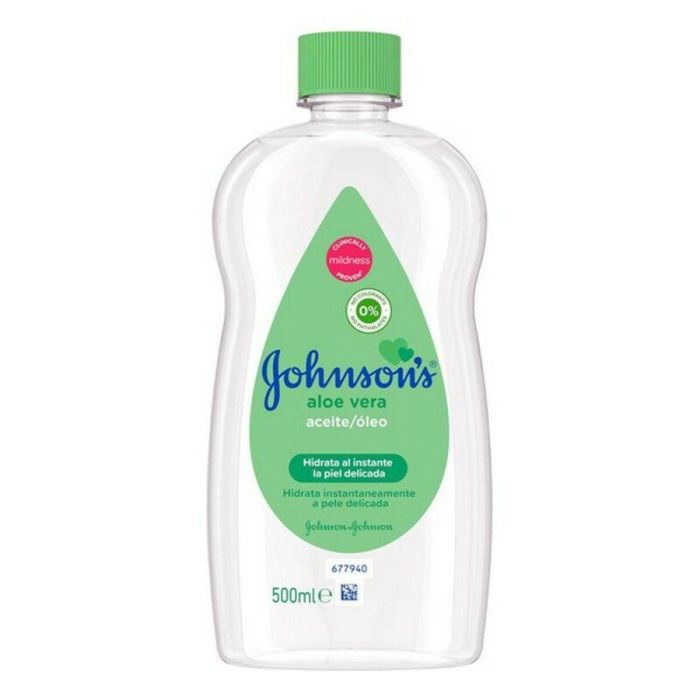 Johnson's Baby Aceite Corporal Hidratante con Aloe Vera, Hipoalergénico, pH Equilibrado para Piel Delicada de Bebés y Adultos 500 ml Johnson's Baby Aceite Corporal Hidratante con Aloe Vera, Hipoalergénico, pH Equilibrado para Piel Delicada de Bebés y Adultos 500 ml