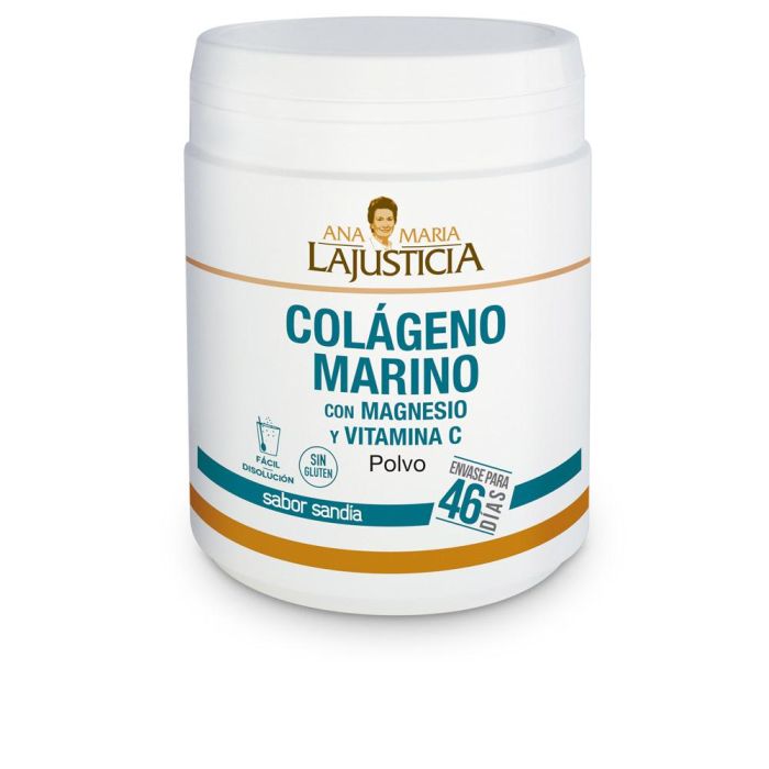 Ana María Lajusticia Colágeno Marino Con Magnesio + Vit. C Sabor Sandía Polvo 350 Ana María Lajusticia Colágeno Marino Con Magnesio + Vit. C Sabor Sandía Polvo 350