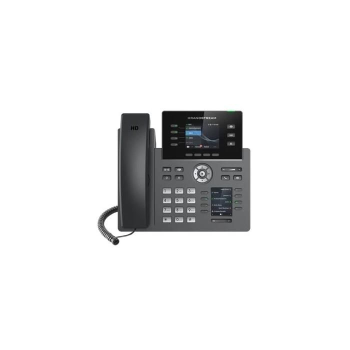 Grandstream GRP-2614 Teléfono IP 4 Líneas Negro, Gigabit Ethernet, Wi-Fi y Bluetooth para Negocios Avanzados