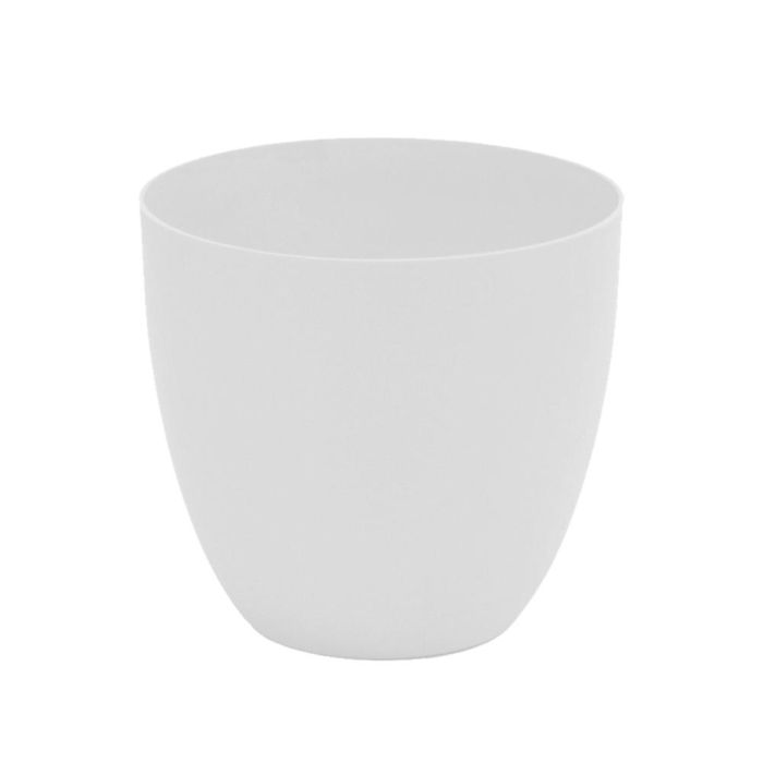 Plastiken Maceta de inyección modelo cuenco Ø18cm color blanco 0 Plastiken Maceta de inyección modelo cuenco Ø18cm color blanco 0