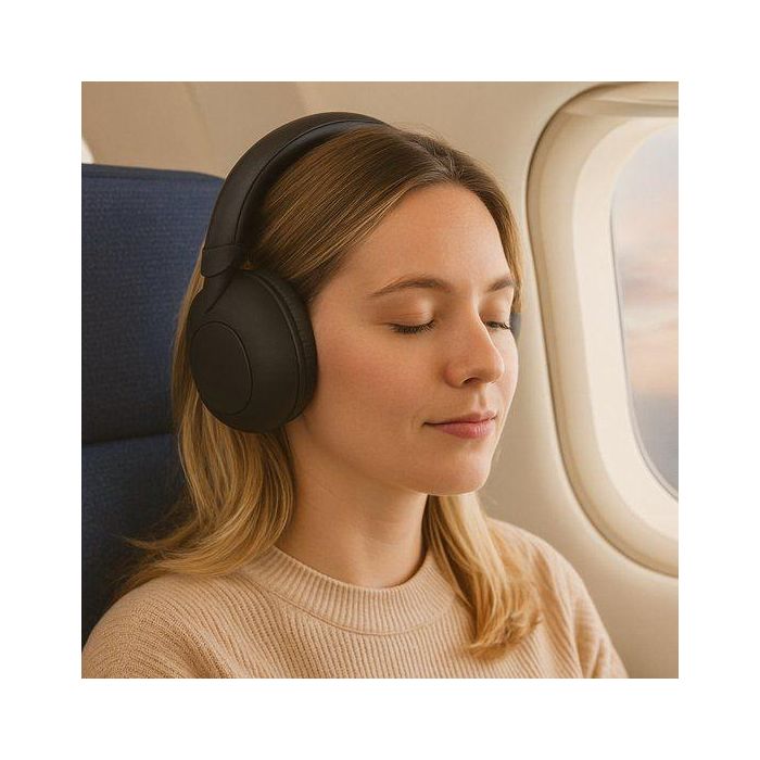 Grundig Auriculares de Diadema ANC con Cancelación Activa de Ruido - Negro