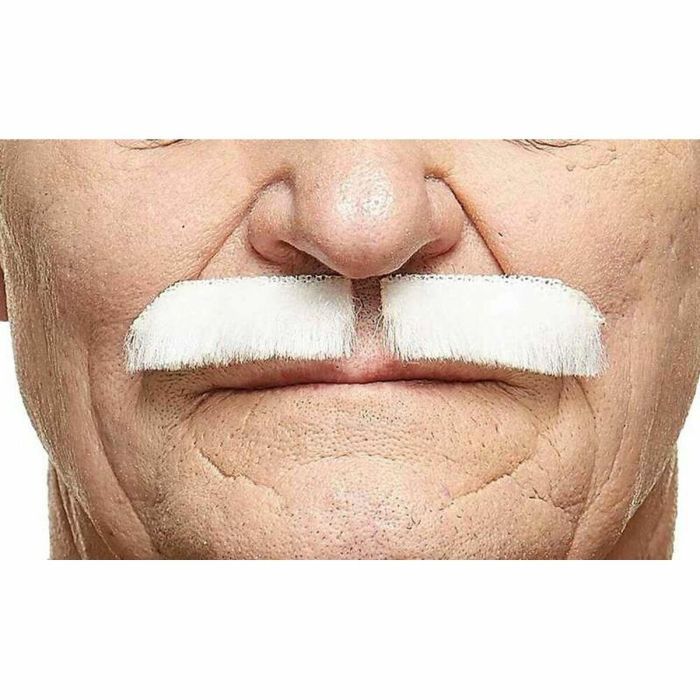 Bigote blanco talla única