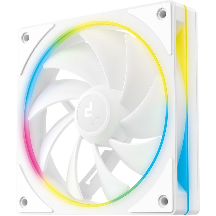 DeepCool FL12 SE 3IN1 Ventilador 120mm Blanco Carcasa PC, PWM, Iluminación LED Multi, Pack 3 1