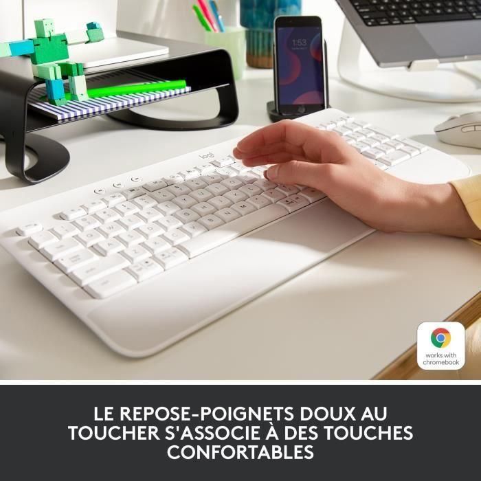 Logitech - Teclado inalámbrico - Entremonomic Ents con - SEADSETS - Signature K650 - White 1 Logitech - Teclado inalámbrico - Entremonomic Ents con - SEADSETS - Signature K650 - White 1