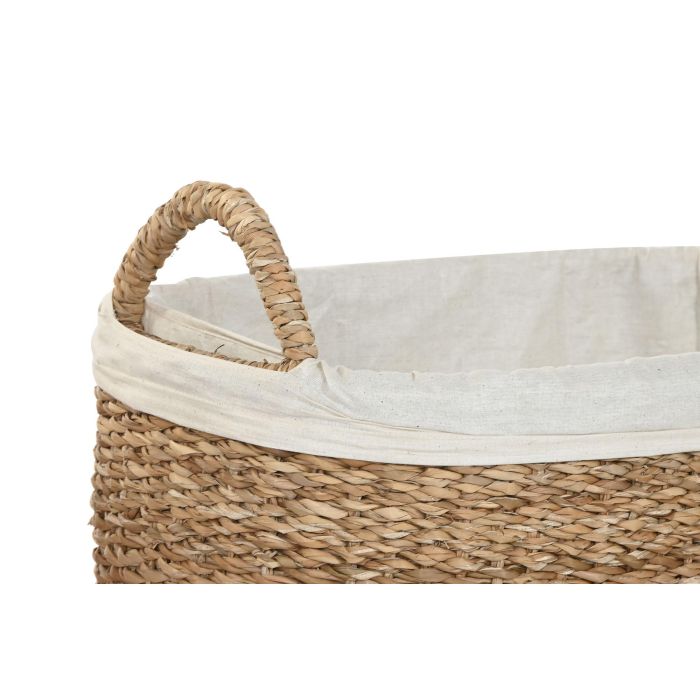 Cesta Tropical DKD Home Decor Natural Blanco 36 x 25 x 56 cm Set de 3 (2 Unidades) 1 Cesta Tropical DKD Home Decor Natural Blanco 36 x 25 x 56 cm Set de 3 (2 Unidades) 1