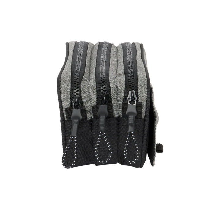 Portatodo Triple Eckō Unltd. Rhino Negro Gris 21,5 x 10 x 8 cm 2