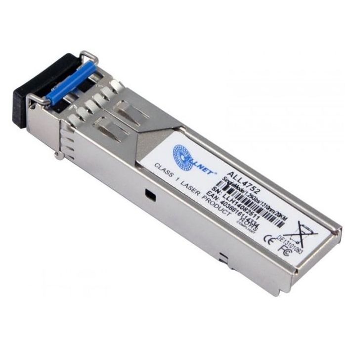 ALLNET Switch Modul ALL4752 SFP(Mini-GBIC). 1000Mbit. LX/LC. 20KM. 1 ALLNET Switch Modul ALL4752 SFP(Mini-GBIC). 1000Mbit. LX/LC. 20KM. 1