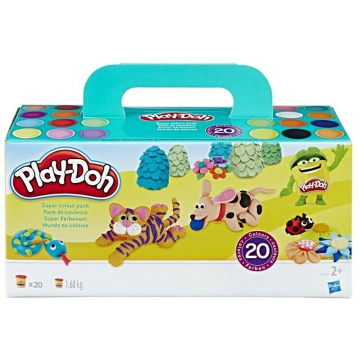 Play-Doh Pack Juego de Plastilina 20 Botes Colores Surtidos de 84g para Modelar y Esculpir Creatividad Niños 4