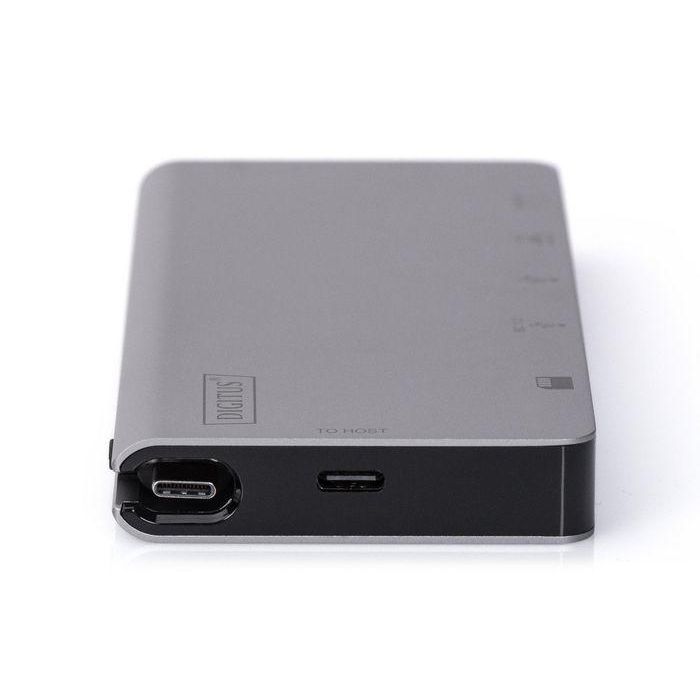 Digitus USB-C Multiport Travel Dock, 8 Port, gray 2x video, 2x USB-C, 2x USB3.0, RJ45,2x card reader 3 Digitus USB-C Multiport Travel Dock, 8 Port, gray 2x video, 2x USB-C, 2x USB3.0, RJ45,2x card reader 3