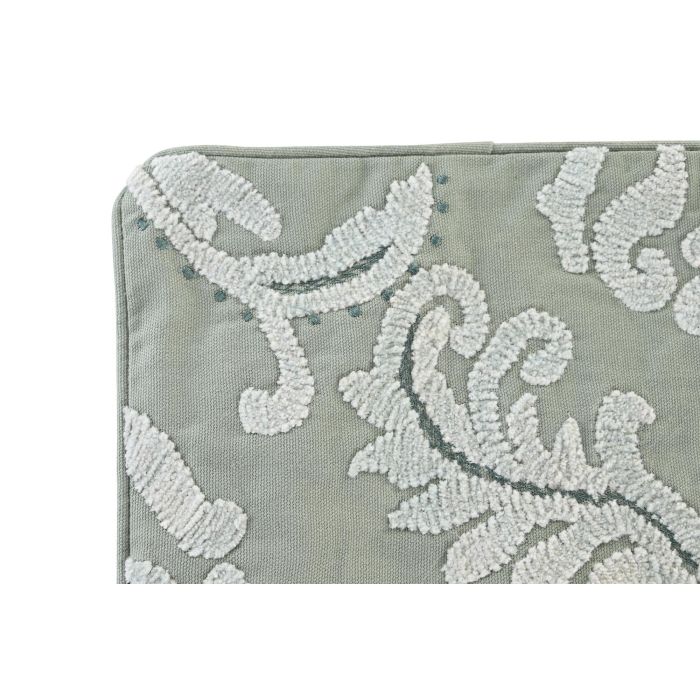 DKD Home Decor Funda Cojín Verde Menta Algodón Poliéster Zipper 50x50 cm 1