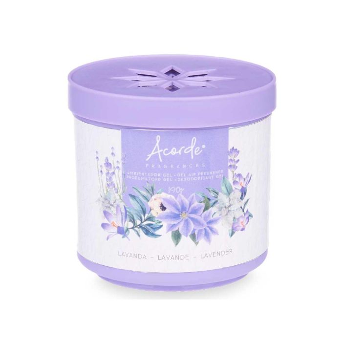 Ambientador De Gel 190Gr Lavanda Acorde 8CM (24 Unidades) 1 Ambientador De Gel 190Gr Lavanda Acorde 8CM (24 Unidades) 1