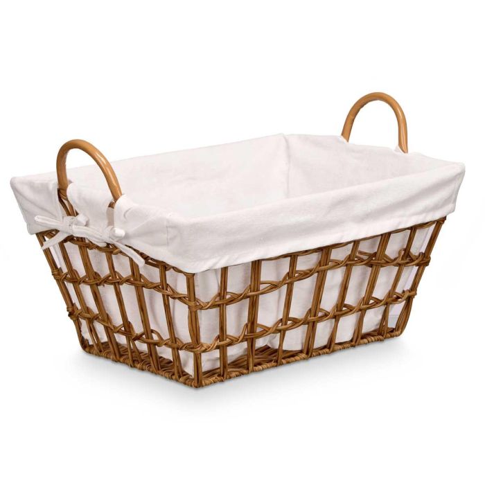 Cesto Rectangular Asas Natural Kipit 45X26CM (12 Unidades) 1 Cesto Rectangular Asas Natural Kipit 45X26CM (12 Unidades) 1