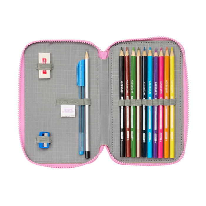 Plumier Doble Gabby's Dollhouse Party Rosa 12.5 x 19.5 x 4 cm 28 piezas 3