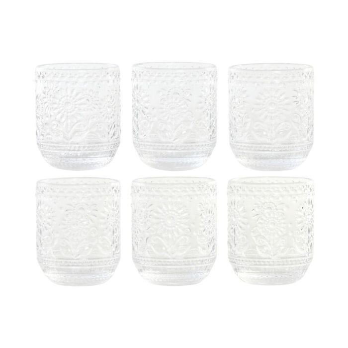 Vaso Basicos DKD Home Decor Transparente 8.5 x 10.5 x 8.5 cm Set de 6 Vaso Basicos DKD Home Decor Transparente 8.5 x 10.5 x 8.5 cm Set de 6