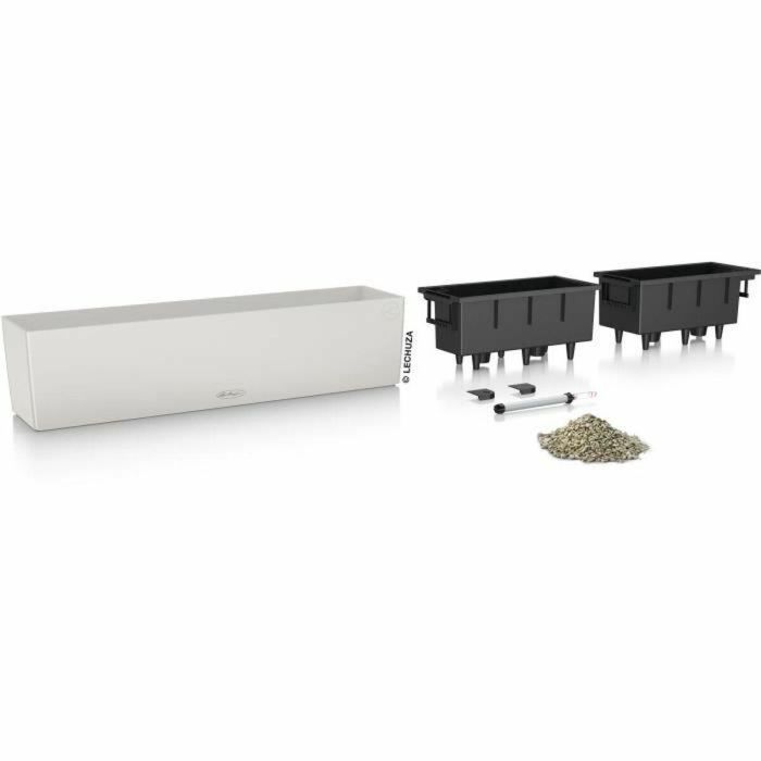 Lechuza 15707 Jardinera Balconera Color 80 Kit Completo Gris Claro 12 L 1