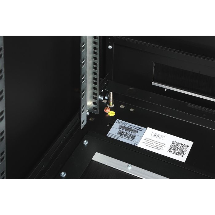 DIGITUS Netzwerkschrank Unique 36HE 1787x600x600mm schwarz (Speditionsversand) 9