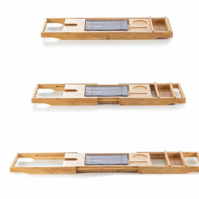 Bandeja para Bañera de Bambú Extensible Trayth InnovaGoods 8 Bandeja para Bañera de Bambú Extensible Trayth InnovaGoods 8