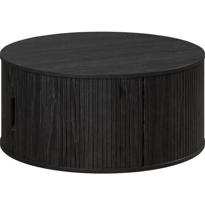 Trendteam RON234311432 Mesa de centro redonda MDF negra Essential Diámetro 80 cm Altura 36 cm Trendteam RON234311432 Mesa de centro redonda MDF negra Essential Diámetro 80 cm Altura 36 cm