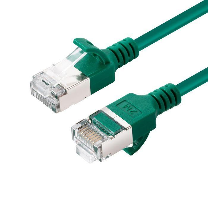MicroConnect Cable de Red CAT6A U-FTP Slim LSZH 1m Verde