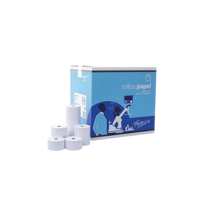 Fabrisa Rollo Electra - Papel Offset Alta Blancura 60 g/m² - 70 mm x 65 mm - Mandril 12 mm - 10 Unidades