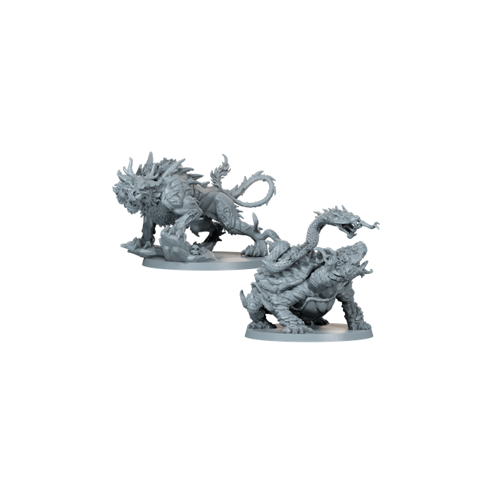 CMON Zombicide: Divine Beasts Expansión de Abominaciones Juego de Mesa para White Death, Black Plague y Green Horde, 4 Miniaturas 1 CMON Zombicide: Divine Beasts Expansión de Abominaciones Juego de Mesa para White Death, Black Plague y Green Horde, 4 Miniaturas 1