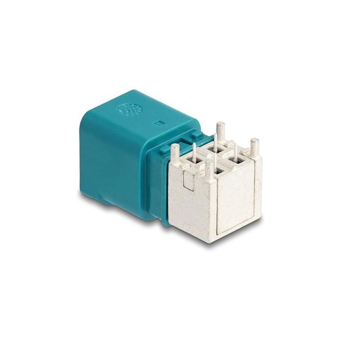 DELOCK Mini FAKRA Z Conector Cuádruple Acodado Tipo-B para PCB, Hembra, 50 Ω 0 DELOCK Mini FAKRA Z Conector Cuádruple Acodado Tipo-B para PCB, Hembra, 50 Ω 0