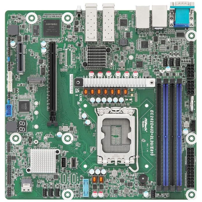 ASRock Mainboard EC262D4U2-2L2Q/E810 micro-ATX Sockel 1700 DDR5-only Single 0 ASRock Mainboard EC262D4U2-2L2Q/E810 micro-ATX Sockel 1700 DDR5-only Single 0