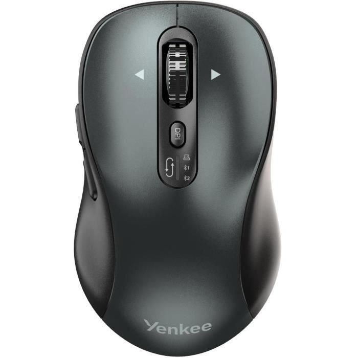 Ratón inalámbrico recargable - Giroscopio - YENKEE - YMS 2010BK