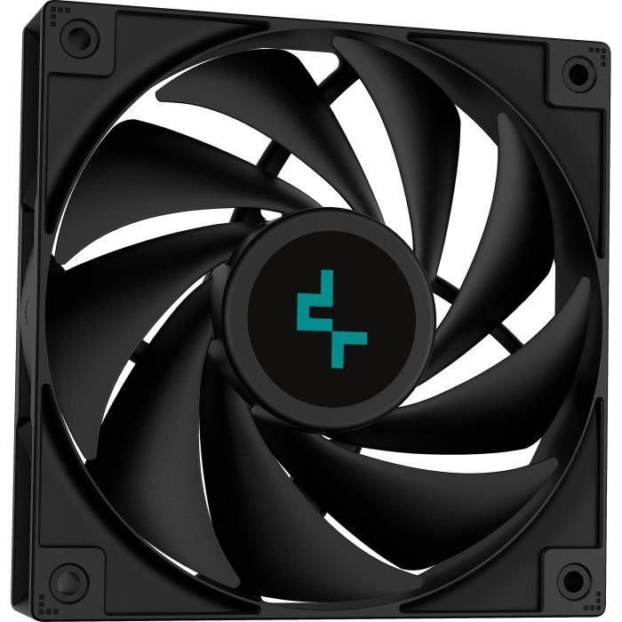 DEEPCOOL - LS520S Zero Dark - CPU AIO con refrigeración por agua - 2x120 mm - Negro 2