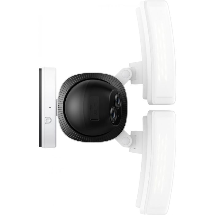 EUFY Floodlight E340 Cámara de Seguridad Exterior con Cable, Giro 360°, Doble Cámara, 2000 Lúmenes, Visión Nocturna, Activada por Movimiento, Wi-Fi 1
