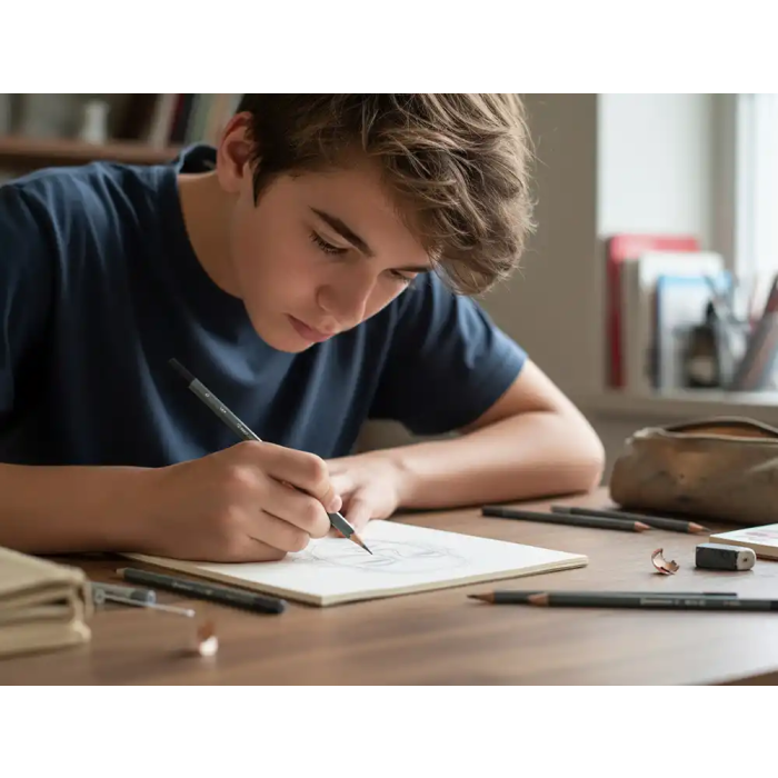 Liderpapel Lápices de grafito, caja 6 unidades, durezas surtidas, certificado FSC 4