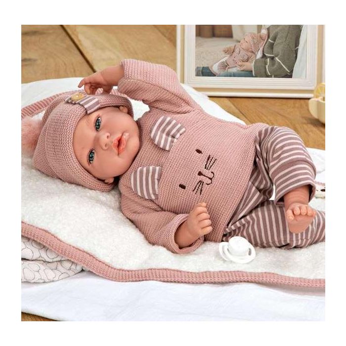 Muñecas Arias Muñeca Elegance Andie con Mantita 40 cm Cuerpo Blando 6