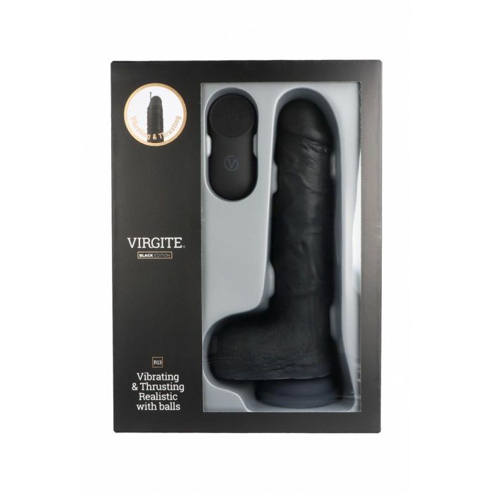 Consolador Realista Virgite R13 Negro 20 cm 4 Consolador Realista Virgite R13 Negro 20 cm 4