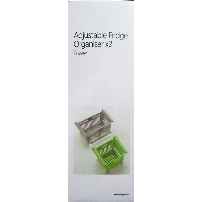 Organizador Ajustable para Nevera Friwer InnovaGoods 2 Unidades 7 Organizador Ajustable para Nevera Friwer InnovaGoods 2 Unidades 7