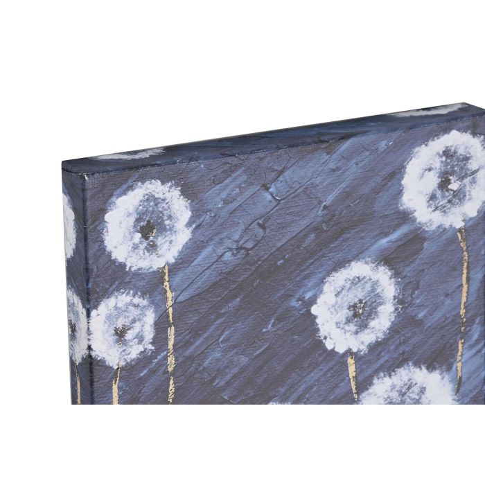 Cuadro Urban DKD Home Decor Azul Dorado 2.5 x 25 x 25 cm Set de 5 (4 Unidades) 1