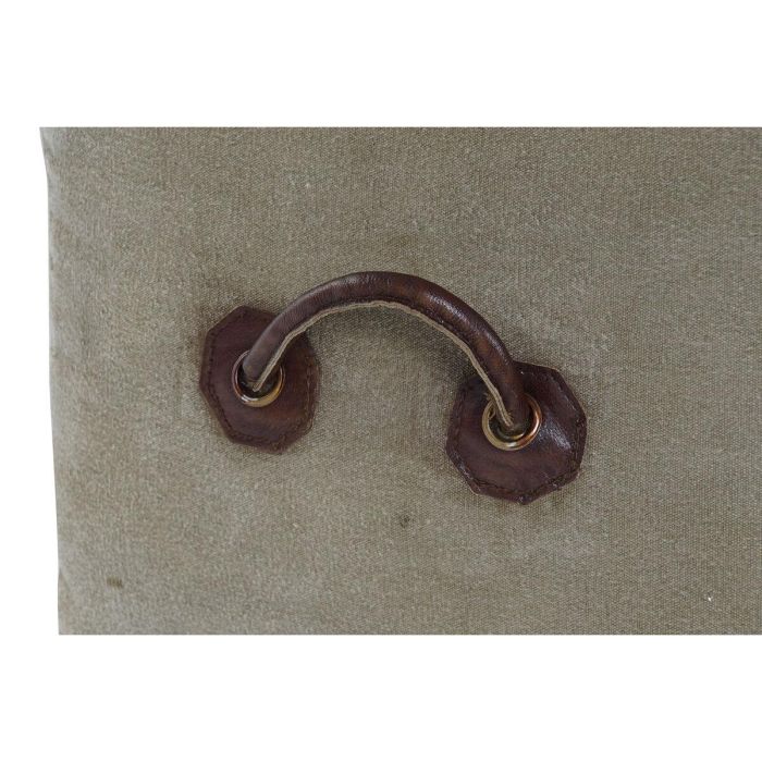 DKD Home Decor Reposapies Vintage de Piel y Poliester en Marron y Beige, con Altura de Asiento 40 cm y Dimensiones 40x40x46 cm 1 DKD Home Decor Reposapies Vintage de Piel y Poliester en Marron y Beige, con Altura de Asiento 40 cm y Dimensiones 40x40x46 cm 1