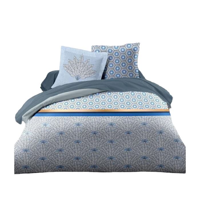 Juego de funda nórdica HOME LINGE PASSION Cama doble 220 x 240 cm Azul 0 Juego de funda nórdica HOME LINGE PASSION Cama doble 220 x 240 cm Azul 0
