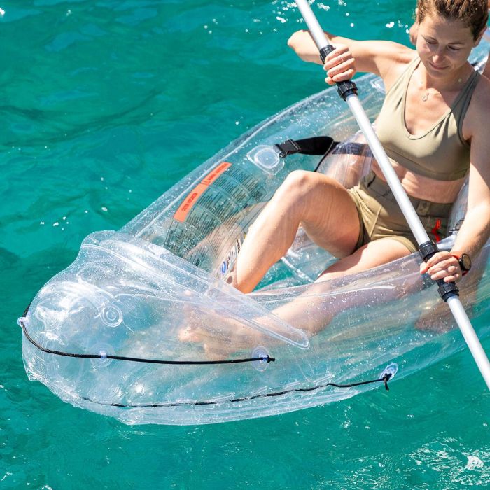 Kayak Hinchable Transparente con Accesorios Paros InnovaGoods 312 cm 2 plazas 13 Kayak Hinchable Transparente con Accesorios Paros InnovaGoods 312 cm 2 plazas 13