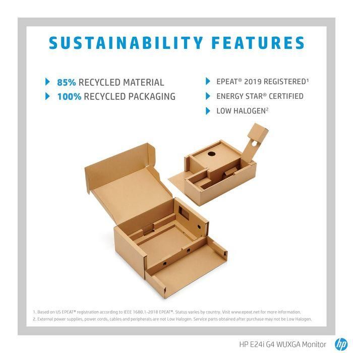 HP E24i G4 Monitor 24" WUXGA 1920x1200 IPS 16:10 Ergonómico con HP Eye Ease 5ms 5 HP E24i G4 Monitor 24" WUXGA 1920x1200 IPS 16:10 Ergonómico con HP Eye Ease 5ms 5