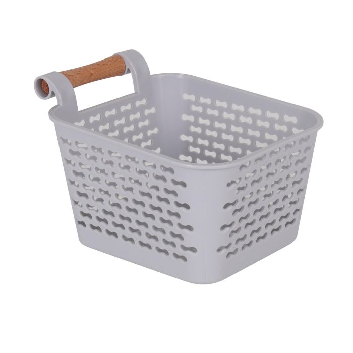 Cesta Multiusos con Asas de Madera 13x11x8 cm - Confortime (36 Unidades) 2