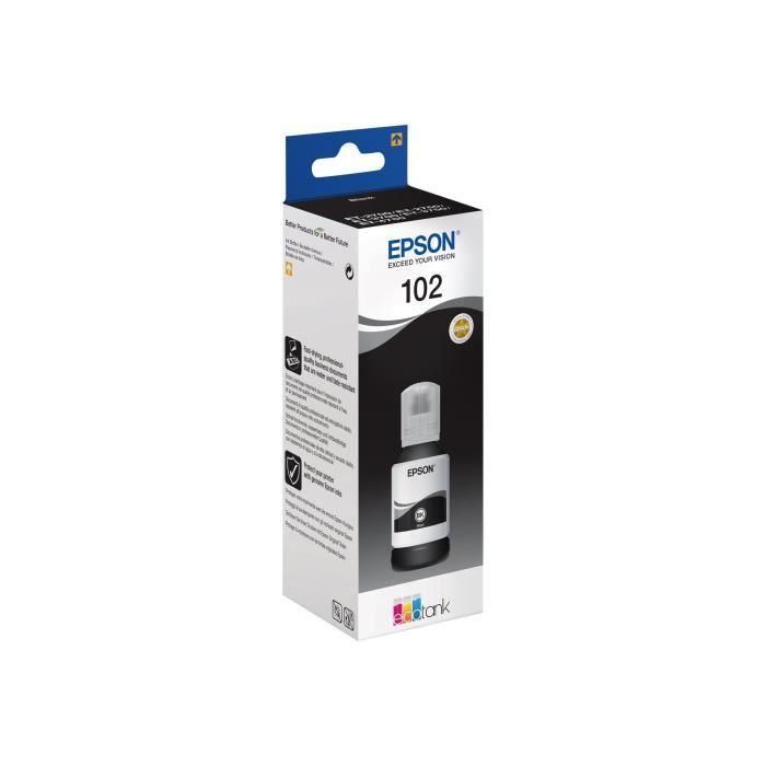 Epson Tinta Bote Negro Ecotank Et-2700, 2750, 3700, 3750, 4750 - Nº 102