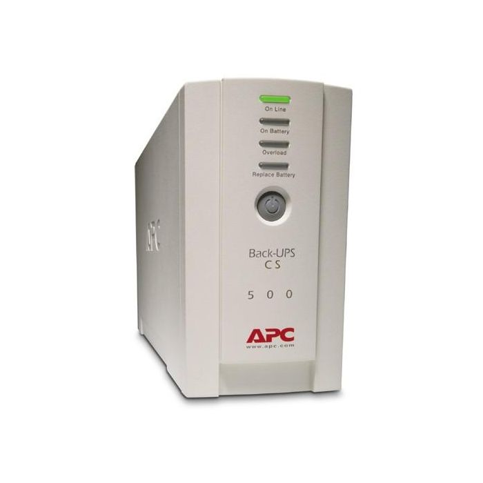 APC BK500EI Back-UPS 500VA 300W Torre UPS En espera (Fuera de línea) para protección de energía 1 APC BK500EI Back-UPS 500VA 300W Torre UPS En espera (Fuera de línea) para protección de energía 1