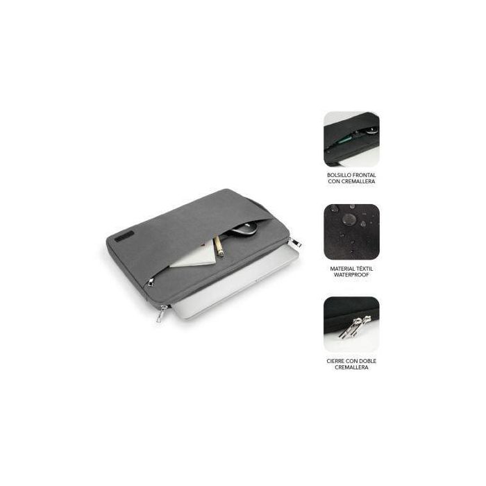 SUBBLIM Maletin Urban Laptop Sleeve 15,6" Grey 3 SUBBLIM Maletin Urban Laptop Sleeve 15,6" Grey 3