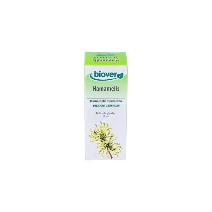 BIOVER Ext. Hamamelis Virginiana 50ml para Circulación y Piernas Cansadas, Varices, Extracto Hidroalcohólico