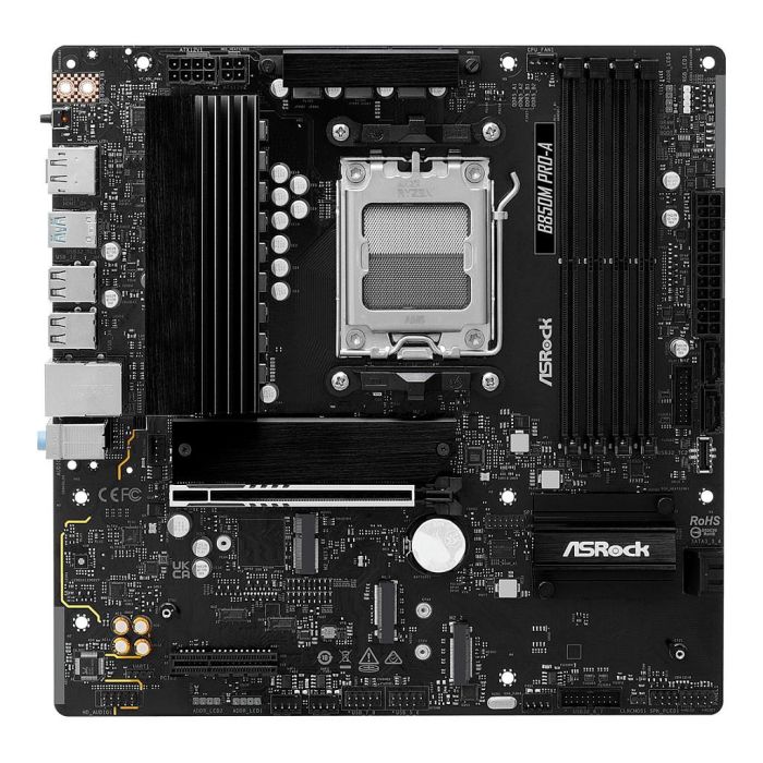 ASRock Placa Base B850M Pro A, Socket AM5, DDR5-SDRAM, Micro ATX, para AMD Ryzen 7000/8000/9000 Series 2