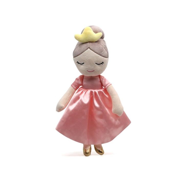 KioKids Muñeca Princesa Rosa de Peluche, 40 cm, Juguete para Niños +10 Meses, Ideal para Juego Creativo 1