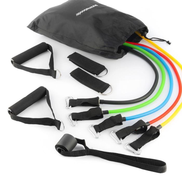 Set de Bandas de Resistencia con Accesorios y Guía de Ejercicios Rebainer InnovaGoods 5 Unidades 4