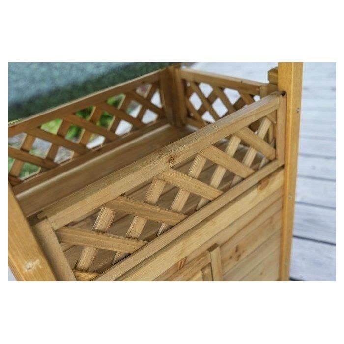 Casa para gatos - KERBL - Lodge - Madera - Marrón / Verde - 77 x 50 x 73 cm 4 Casa para gatos - KERBL - Lodge - Madera - Marrón / Verde - 77 x 50 x 73 cm 4
