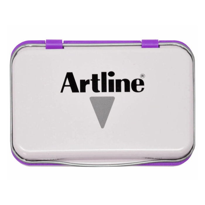 Artline Tampon nº00 Violeta Metálico 40x63 mm Almohadilla para Sellos de Alta Calidad y Duración 1