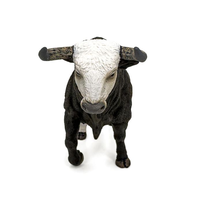 DEQUBE Figura Réplica Toro Bravo Cara Blanca Trotando a Escala, Pintada a Mano con Máximo Detalle, +3 años 3 DEQUBE Figura Réplica Toro Bravo Cara Blanca Trotando a Escala, Pintada a Mano con Máximo Detalle, +3 años 3